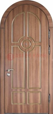 Арочная дверь с отделкой массивом ДА-35 в Щелково