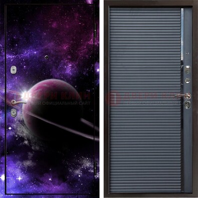 Металлическая дверь с фотопечатью Сатурна ДФ-20 в Щелково