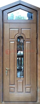 Железная дверь Винорит с фрамугой для частного дома ДФГ-34 в Щелково