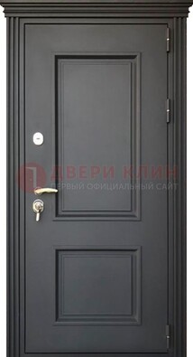 Чёрная дверь с МДФ ДМ-520 в Щелково