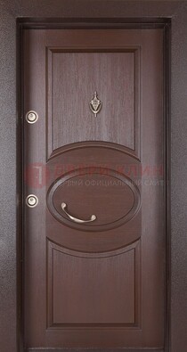 Железная дверь с массивом дуба в стиле классика ДМД-55 в Щелково