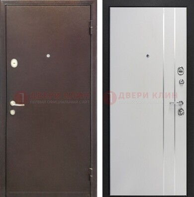 Входная дверь с порошковым покрытием с МДФ с молдингами ДП-232 в Щелково