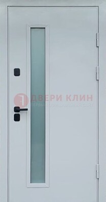 Светлая железная дверь с порошковым напылением ДП-303 в Щелково