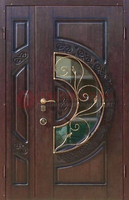 Полуторная железная дверь Винорит в классическом стиле ДСК-272 в Щелково