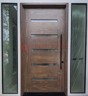 Железная дверь с виноритом и фрамугами ДВТ-189 в Щелково