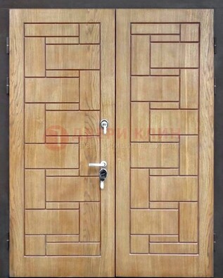 Светло-коричневая стальная дверь с виноритом ДВТ-245 в Щелково