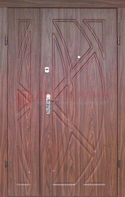 Железная тамбурная полуторная дверь с МДФ ПЛ-7 в Щелково